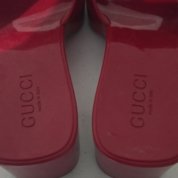 Gucci Red Women's Slide Sandals - Picture 4 of 13